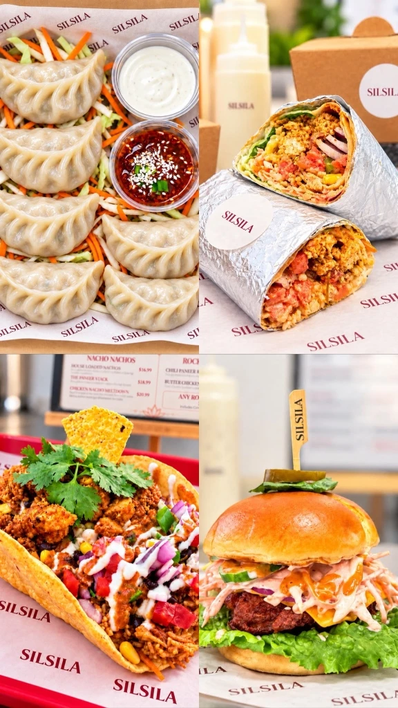 A full spread of Silsila fusion dishes