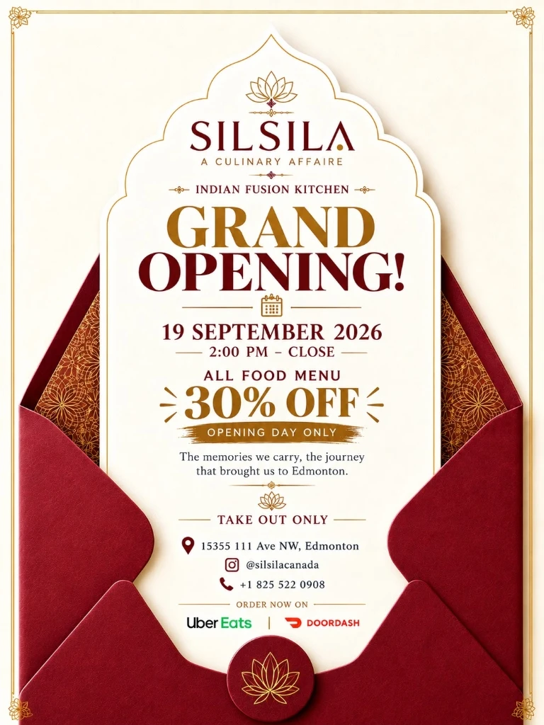 Silsila grand opening flyer